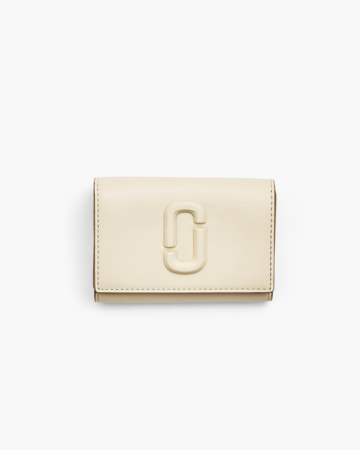 Marc Jacobs Marc Jacobs The Leather J Marc Trifold Wallet in Cloud White