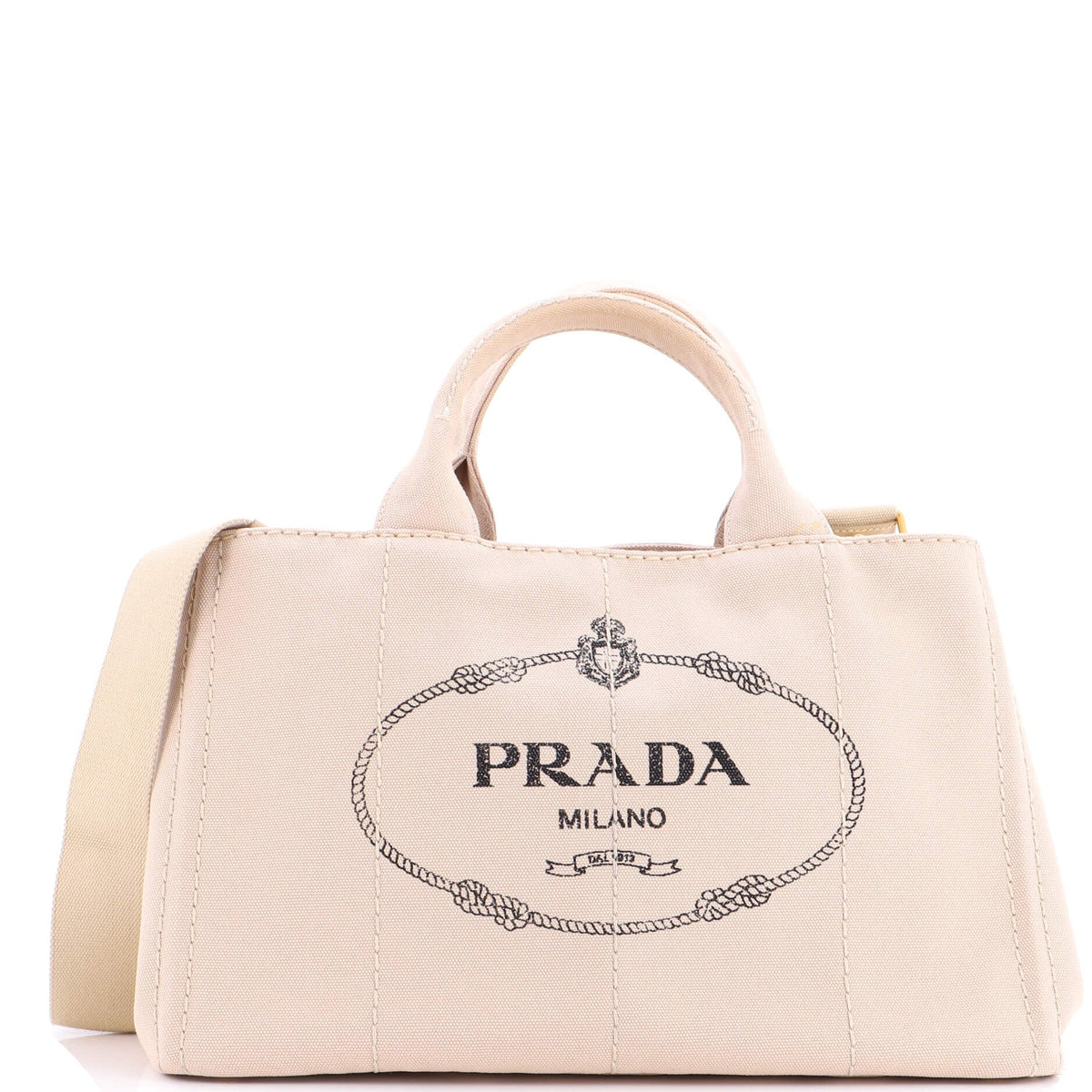 Prada PRADA Canapa Convertible Tote Canvas Large