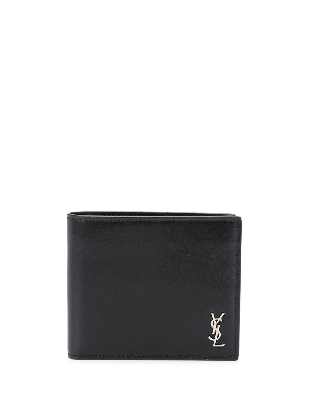 Saint Laurent Men's Small Monogram Wallet in Black | 6077271JB0E