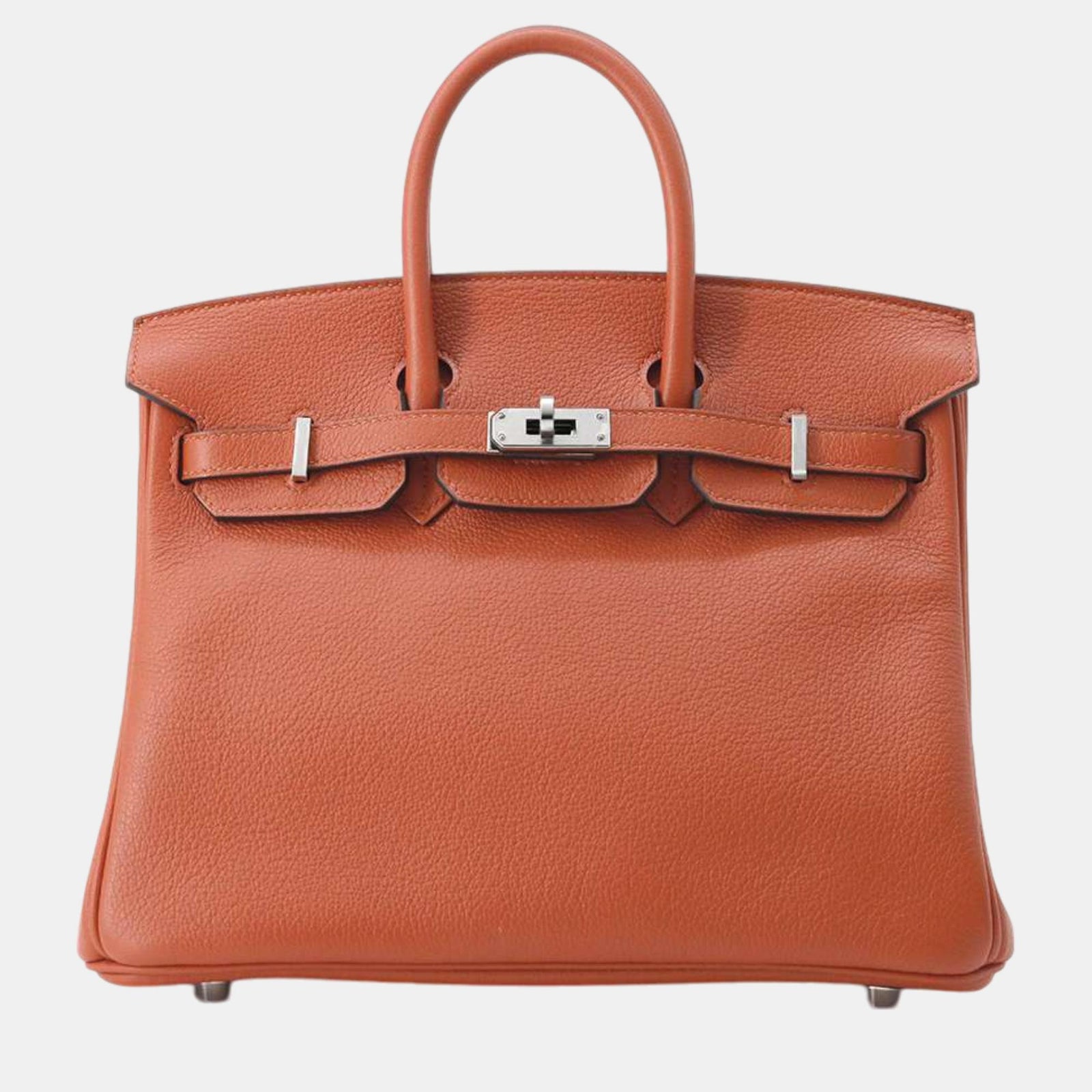 Herm?s Verso Cuivre/Blau Royale Taurillon Nobillo 25 Birkin Tragetasche