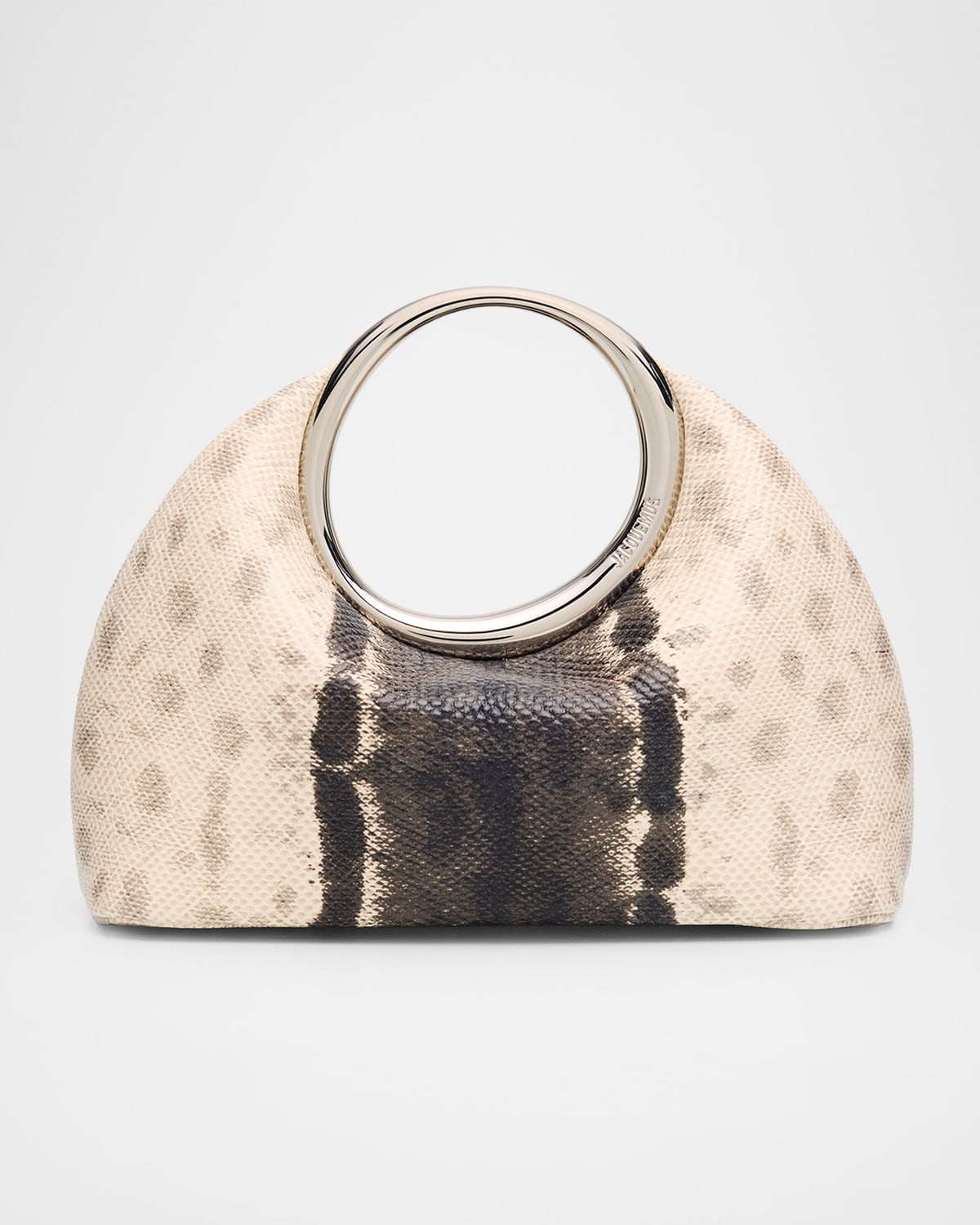 Boss Le Petit Calino Snake-Embossed Ring Top-Handle Bag