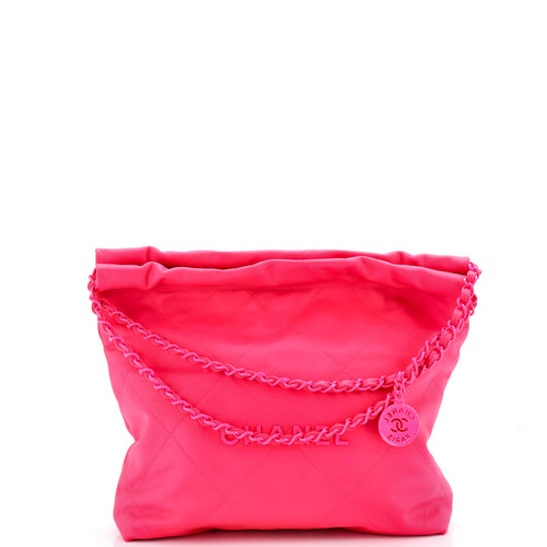 CHANEL 22 Chain Hobo Quilted Calfskin Small