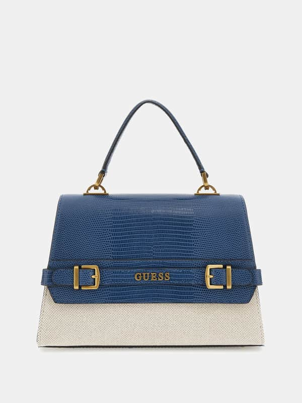 Guess Sestri Handtasche in Kroko-Optik