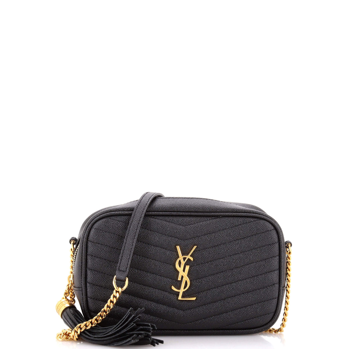 Saint Laurent LouLou Crossbody Bag Matelasse Chevron Leather Mini
