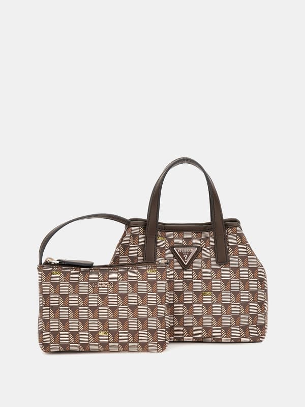 Guess G Wave Geometric-Print Mini Handbag