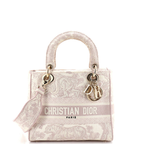Toile de Jouy Lady D-Lite Bag Embroidered Canvas