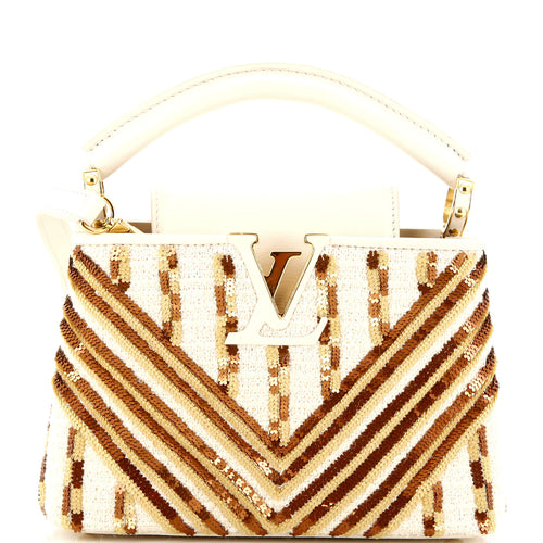 Capucines Bag Tweed and Sequins Mini