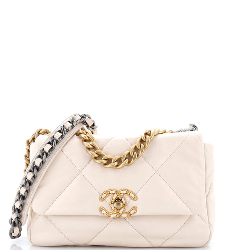 CHANEL 19 Flap Bag Quilted Leather Medium