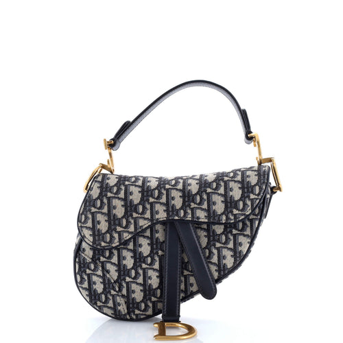 Saddle Handbag Oblique Canvas Mini