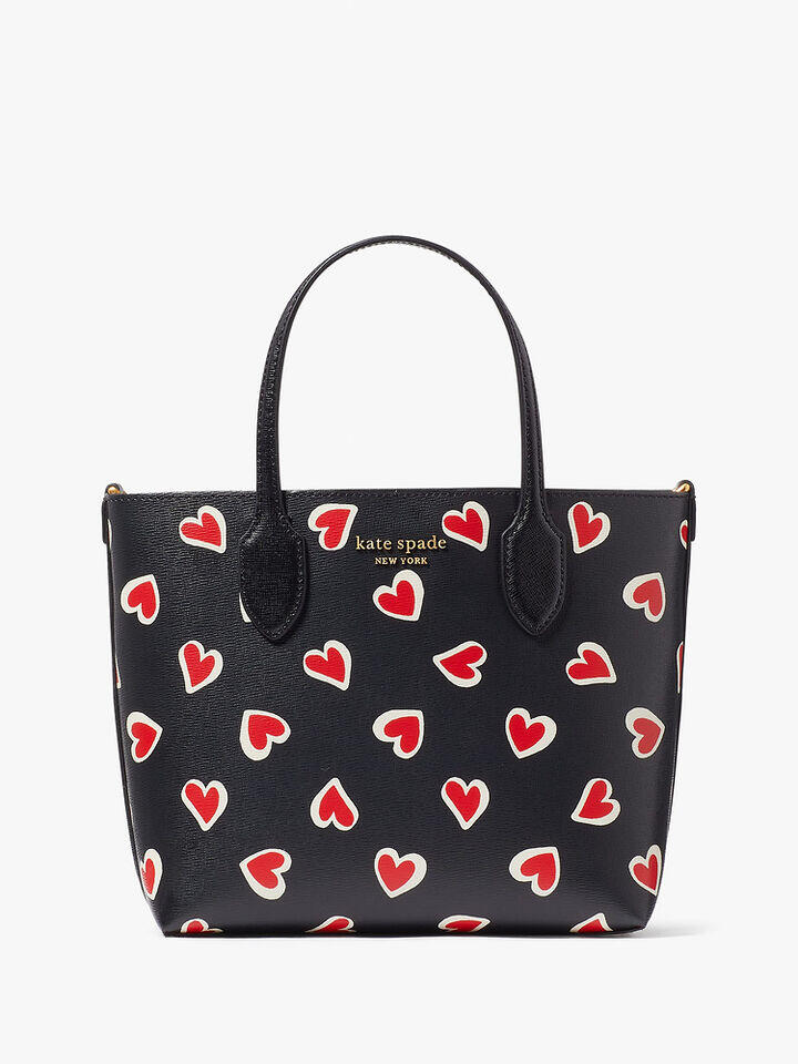 Kate Spade Au Bleecker Stencil Hearts Medium Crossbody Tote