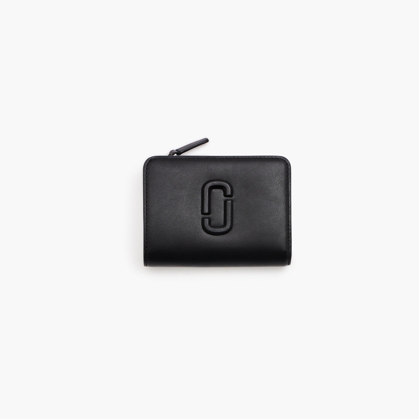 Marc Jacobs The Covered J Marc Mini Compact Wallet in Black