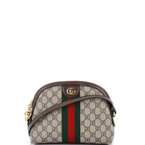 GUCCI Ophidia Dome Shoulder Bag GG Coated Canvas Small