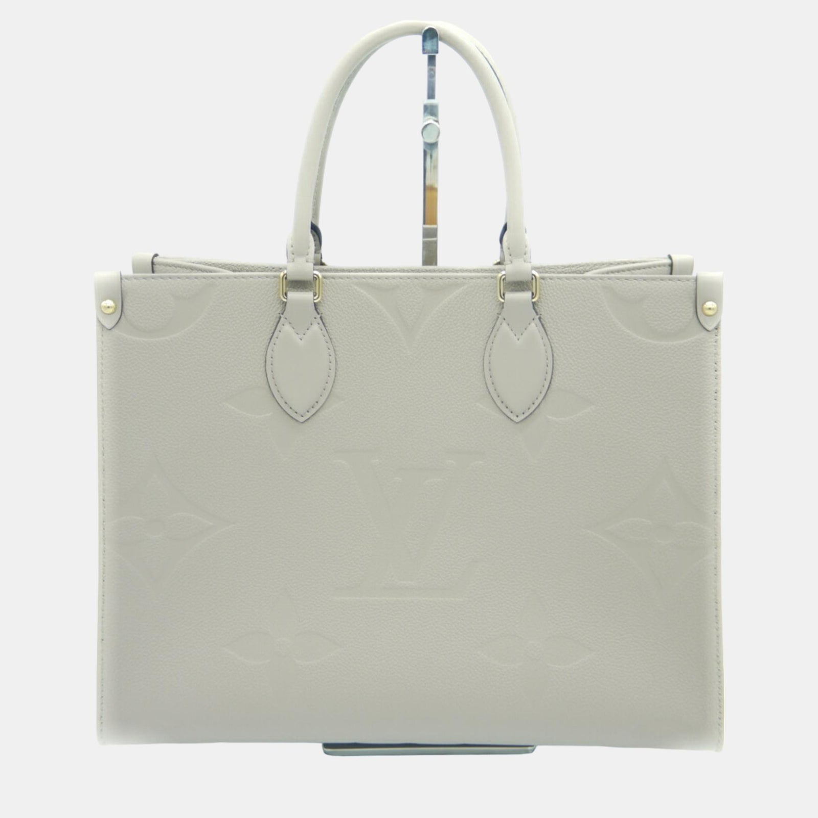 Louis Vuitton White Leather Small Onthego Tote