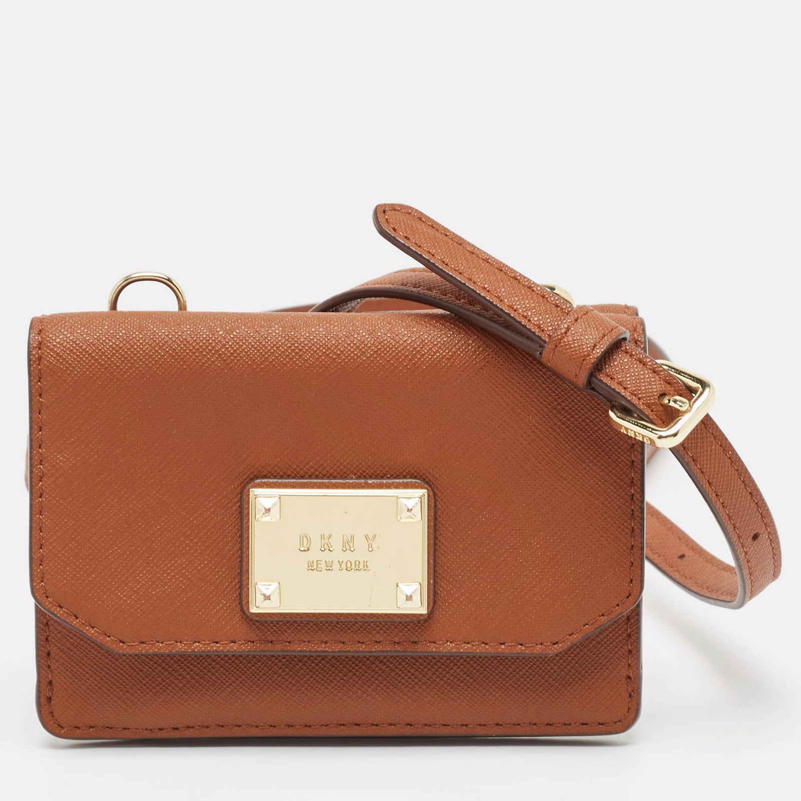 DKNY DKNY Brown Leather XS Crossbody Bag