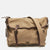 Brown/Khaki Canvas Oversized Messenger Bag