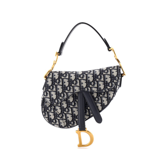 Saddle Handbag Oblique Canvas Mini