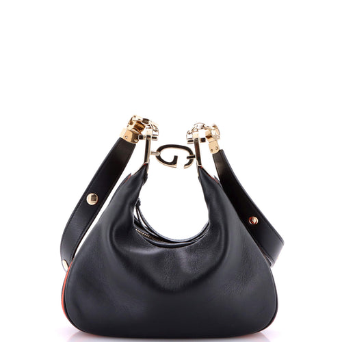 GUCCI Attache Shoulder Bag Leather Small