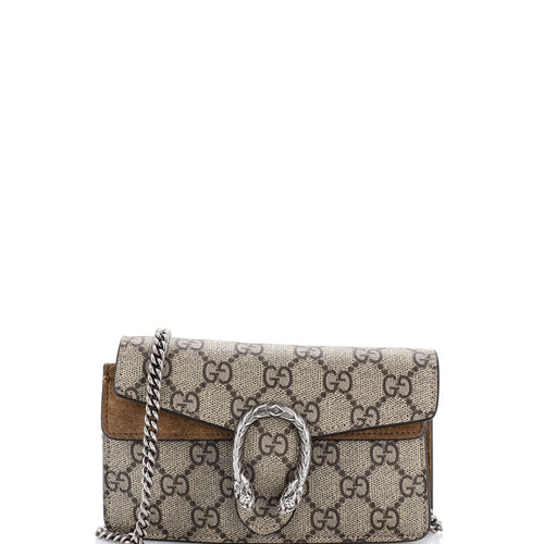 GUCCI Dionysus Bag GG Coated Canvas Super Mini