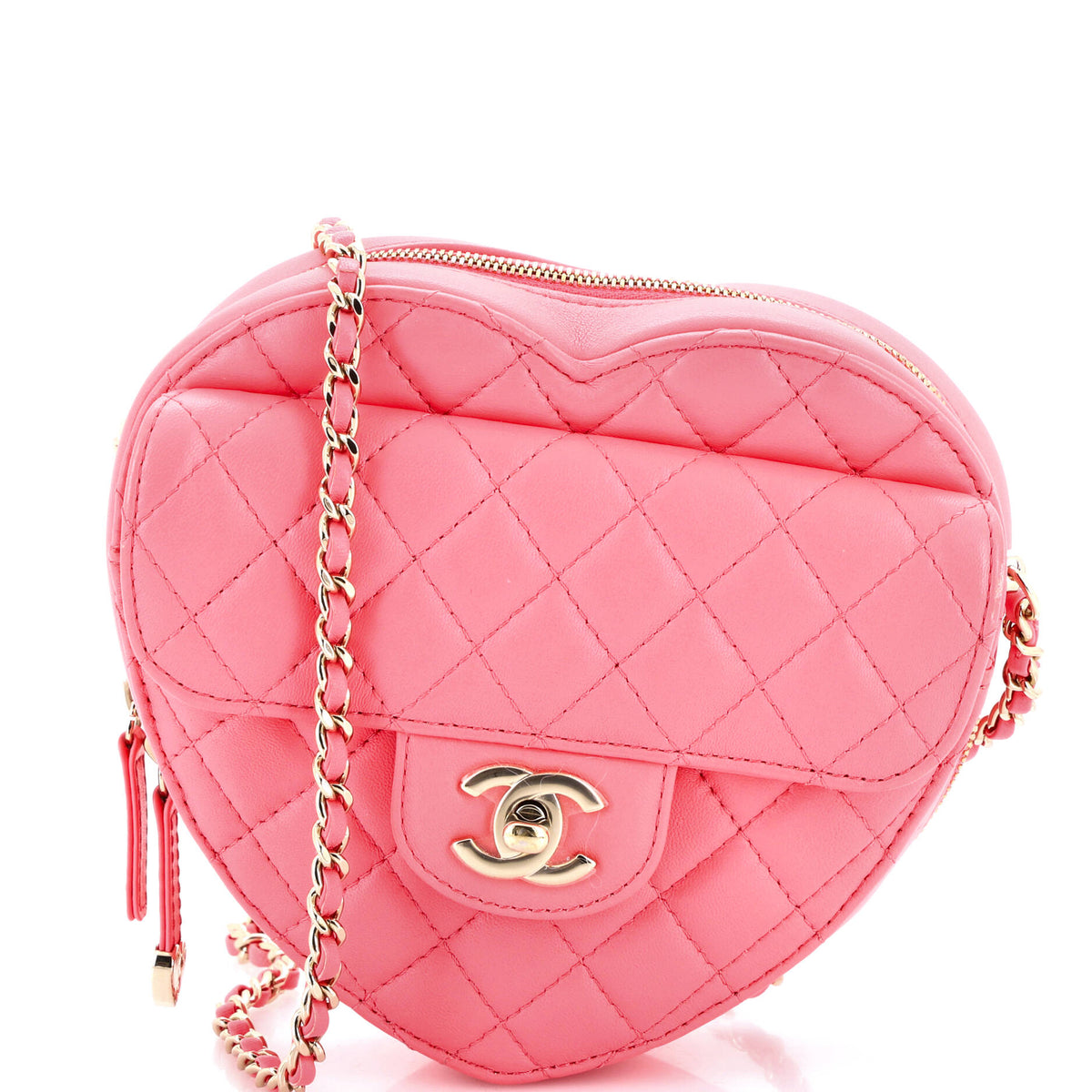 Chanel CHANEL CC in Love Heart Bag Quilted Lambskin