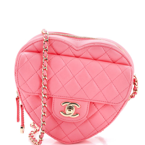 CHANEL CC in Love Heart Bag Quilted Lambskin