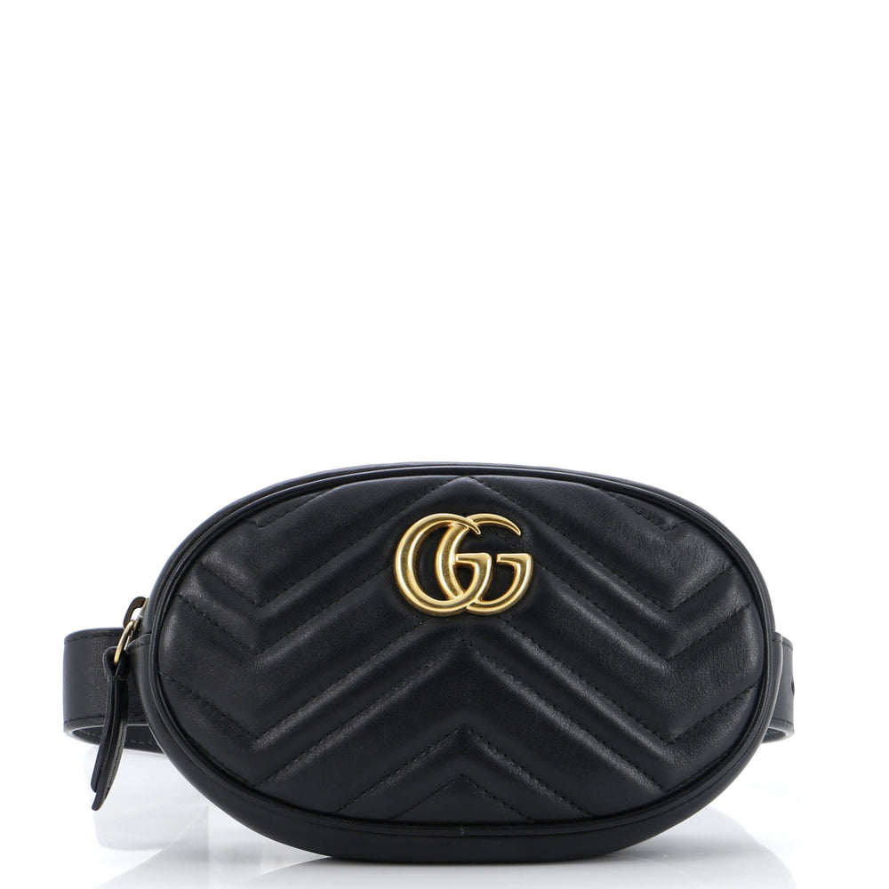 GUCCI GG Marmont Belt Bag Matelasse Leather