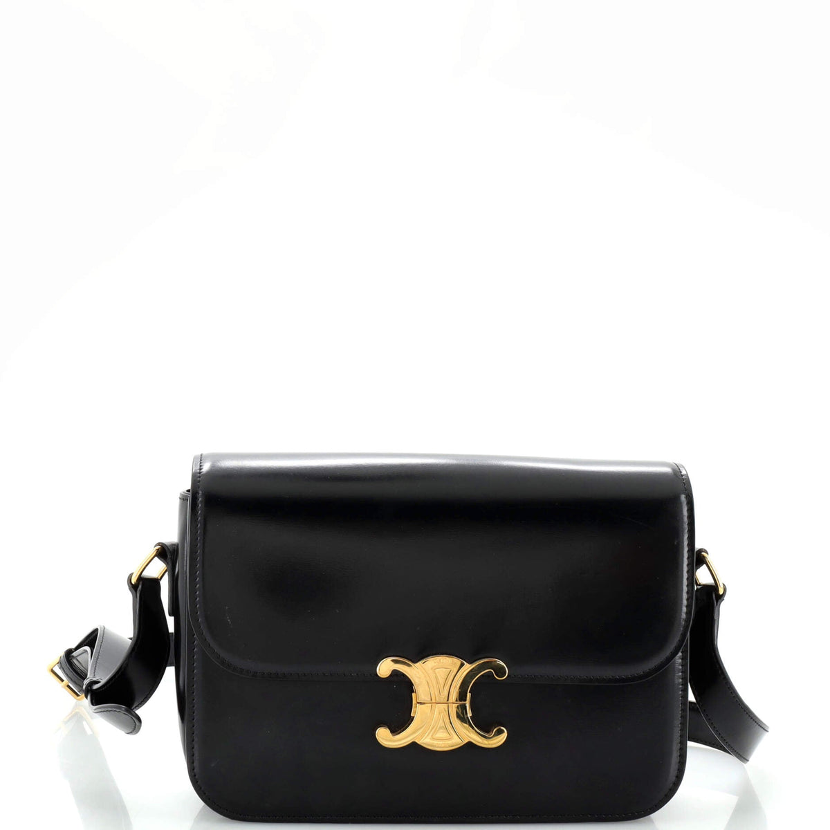 Celine CELINE Triomphe Shoulder Bag Smooth Calfskin Medium