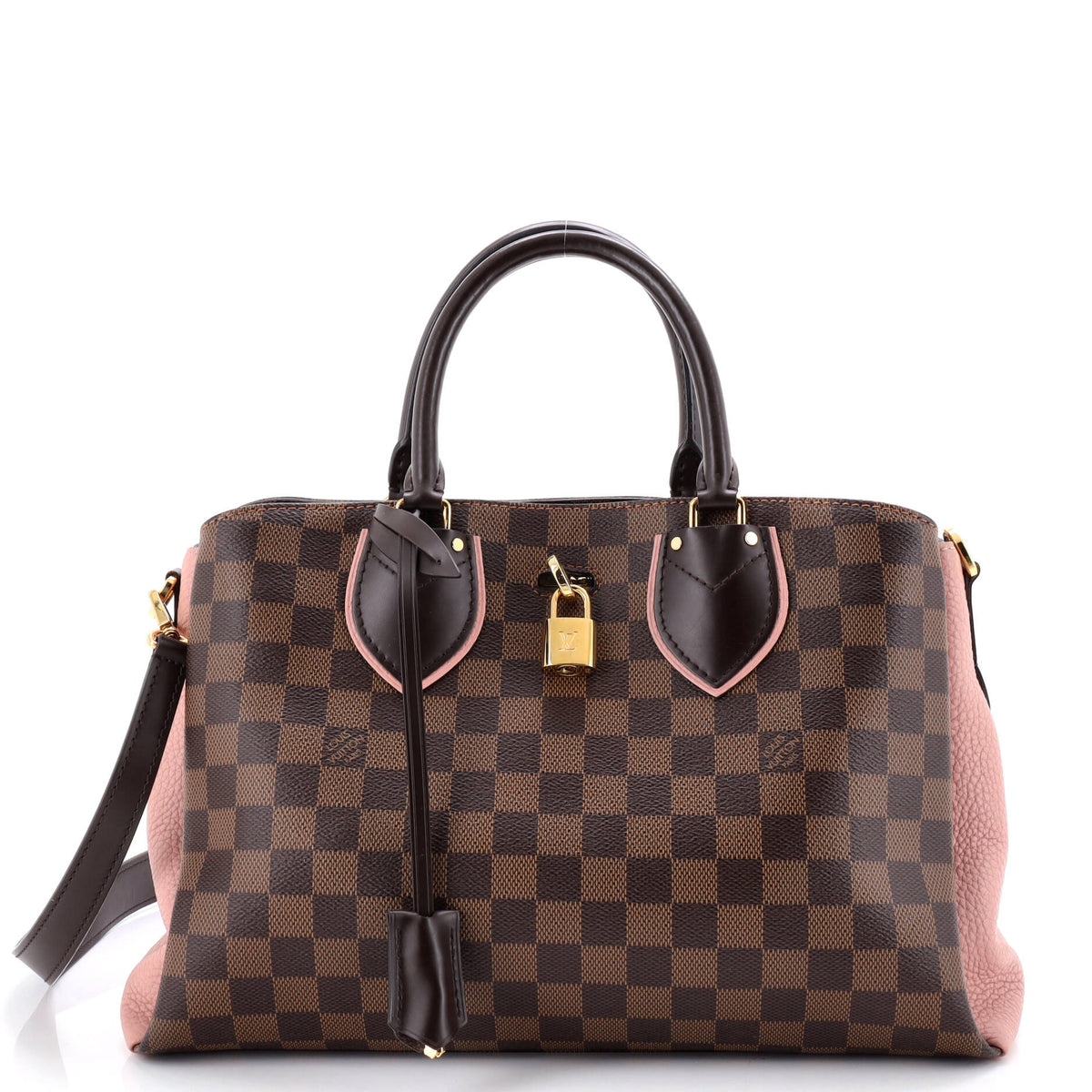 Louis Vuitton Normandy Handbag Damier and Leather