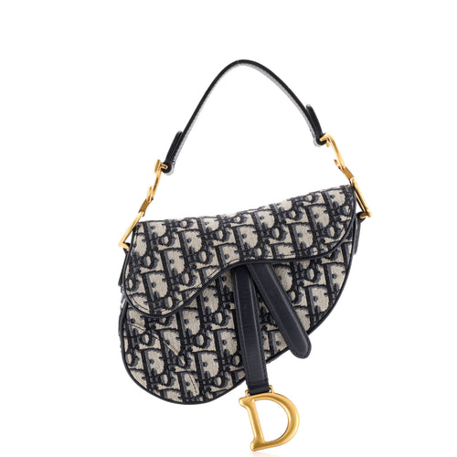 Saddle Handbag Oblique Canvas Mini