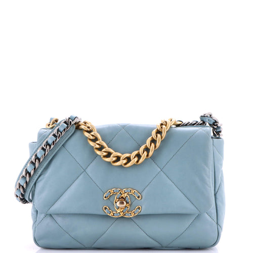 CHANEL 19 Flap Bag Quilted Leather Medium