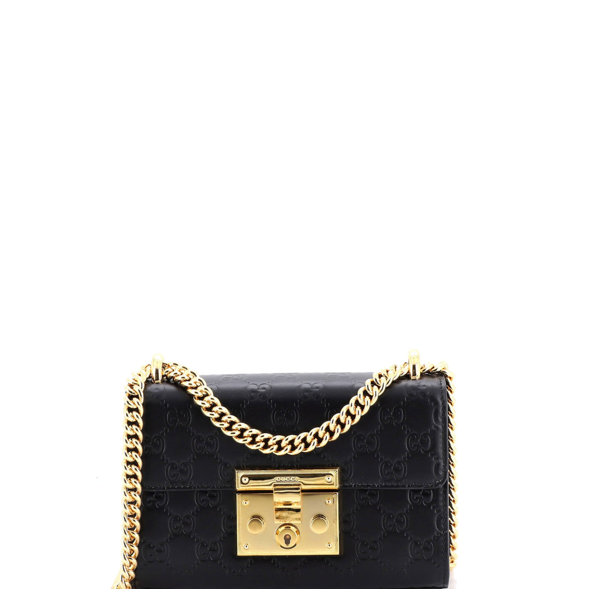 Gucci GUCCI Padlock Shoulder Bag Guccissima Leather Small