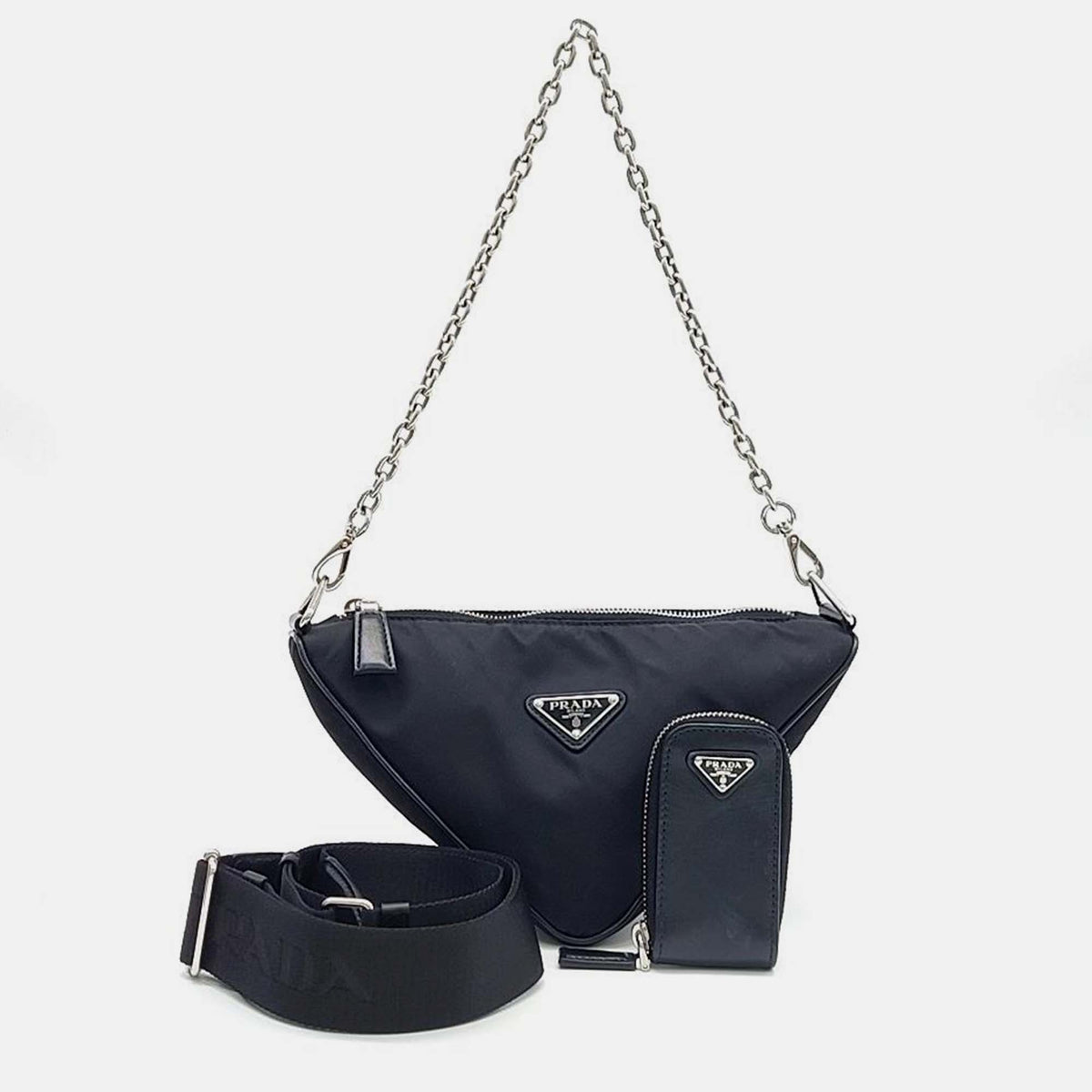 Prada Re-Nylon Triangle Shoulder Bag