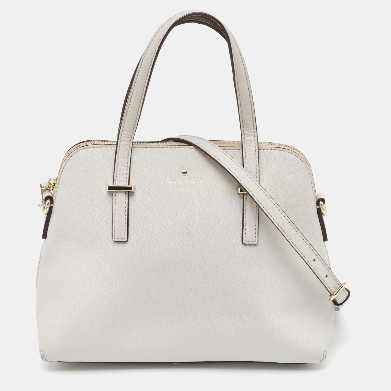 Kate Spade Graue Cedar Street Maise Umhängetasche aus Leder