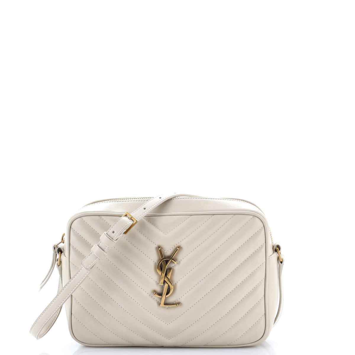 Saint Laurent Lou Camera Bag Matelasse Chevron Leather Small