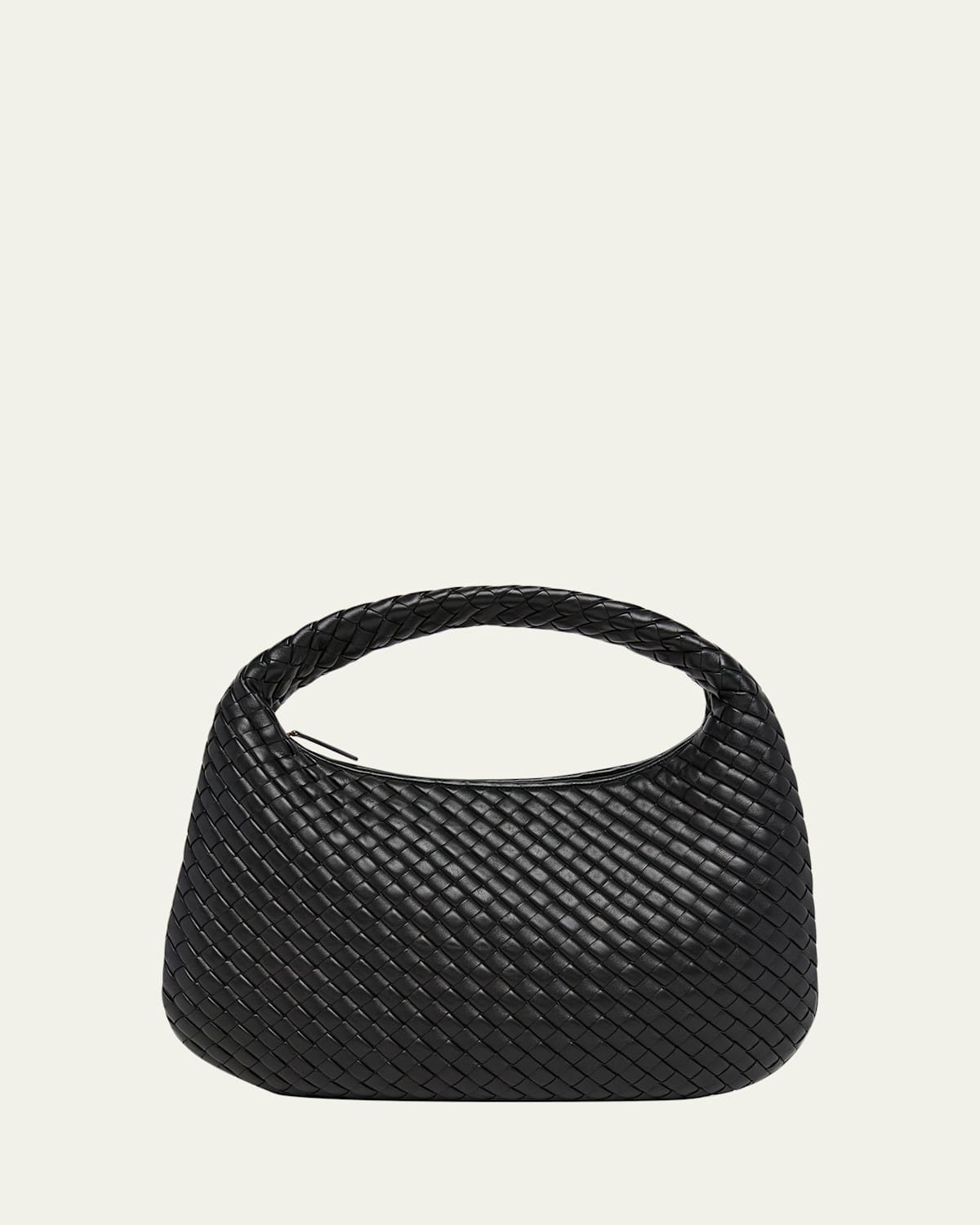 Bottega Veneta Veneta Medium Leather Hobo Bag