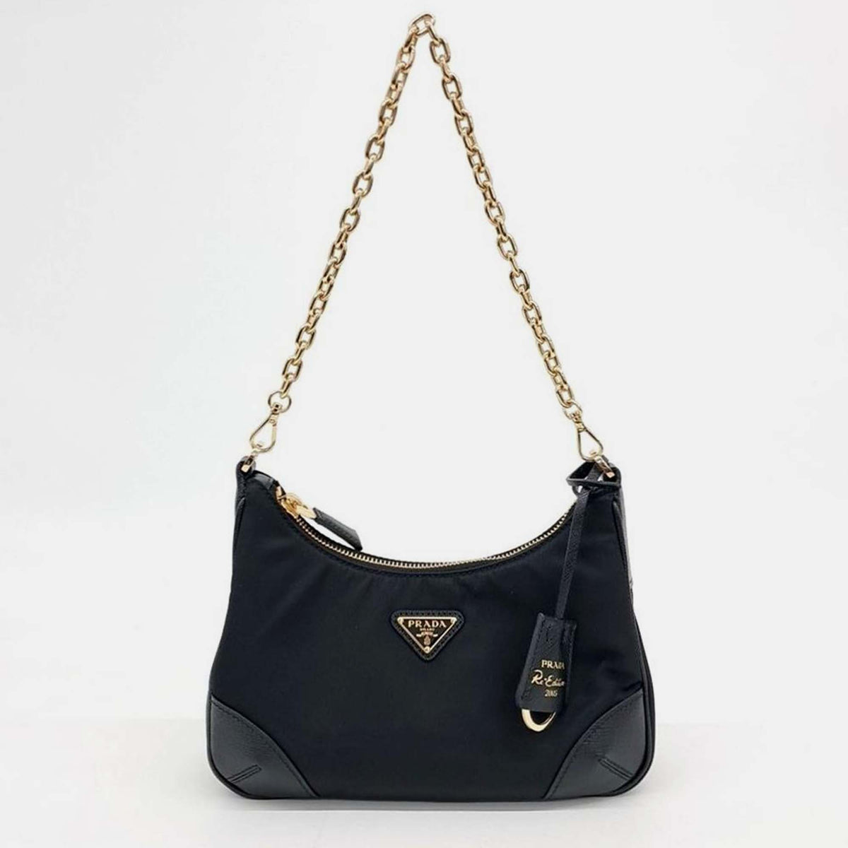 Prada Tesuto Chain Strap Hobo Bag