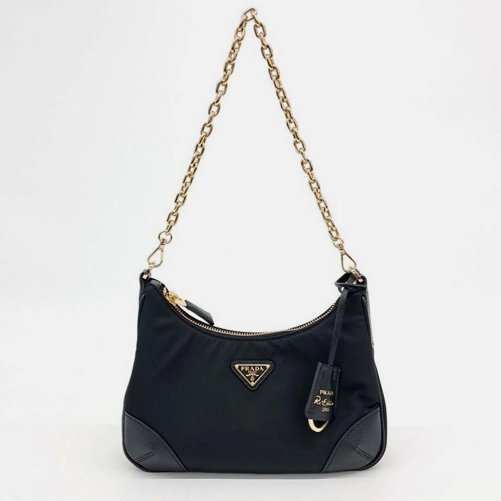 Prada Tesuto Hobo-Tasche mit Kettenriemen