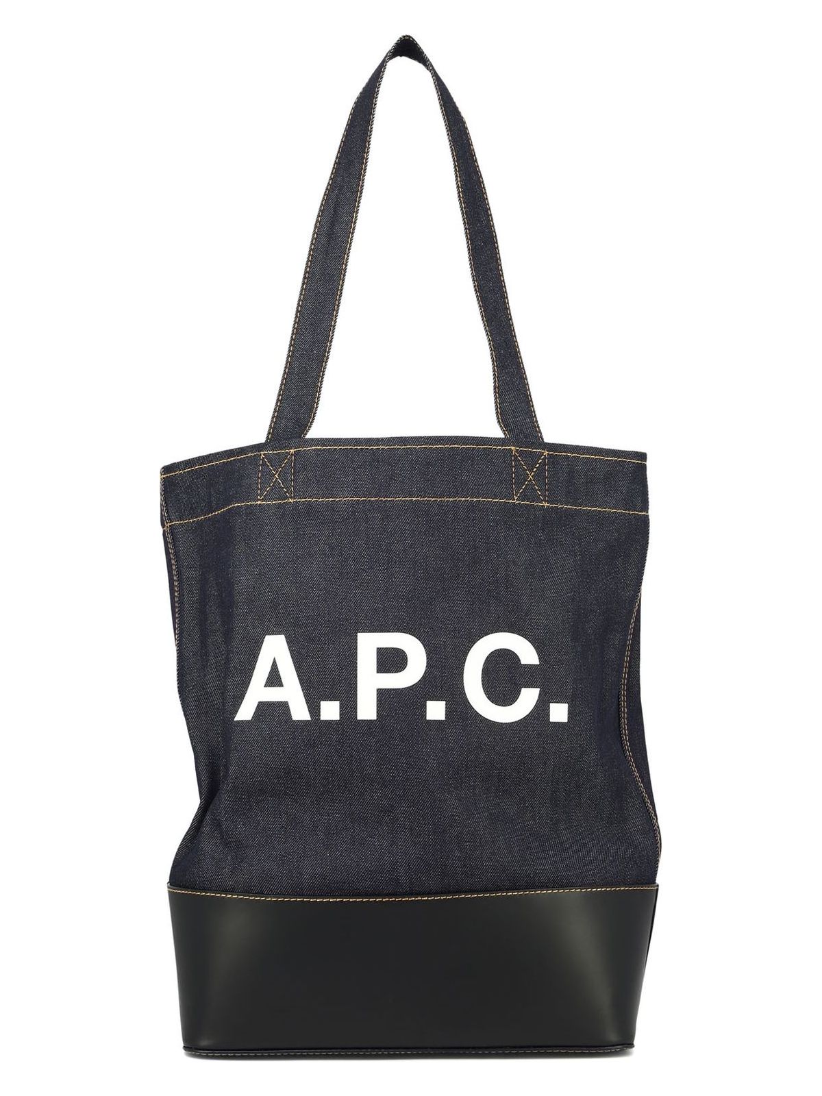 A.p.c. Men's Axel Denim Tote Bag in Blue | CODDP Color M61444IAK