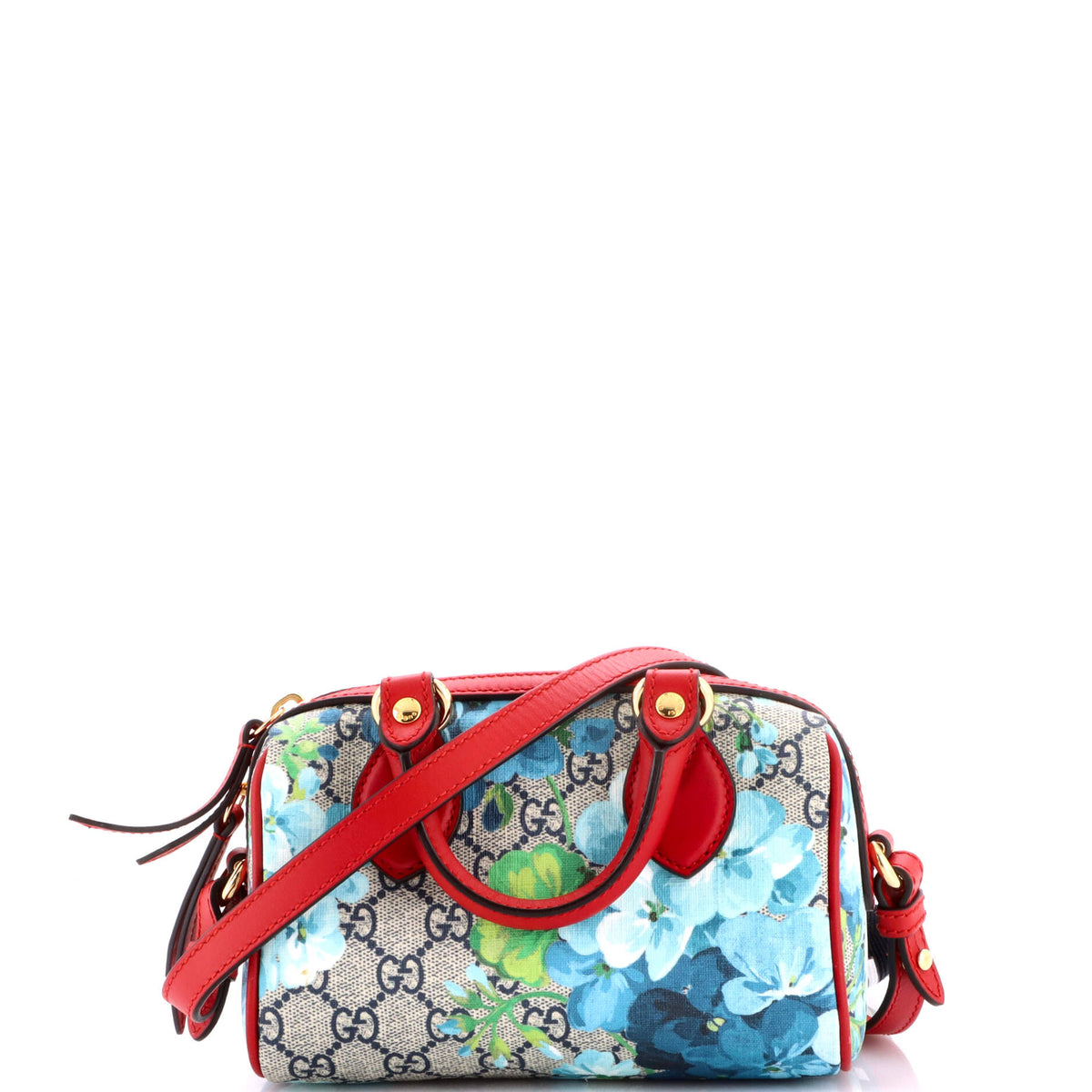 Gucci GUCCI Convertible Boston Bag Blooms Print GG Coated Canvas Nano