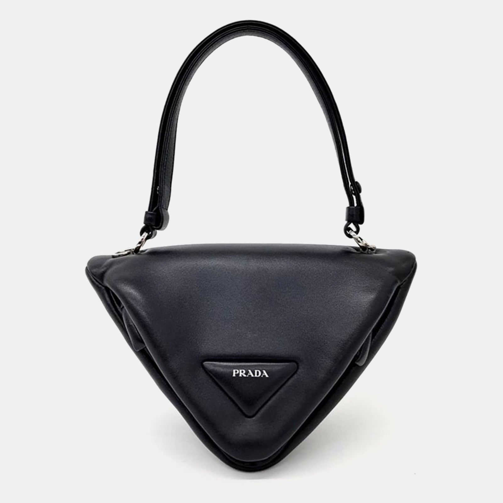 Prada triangle tote bag