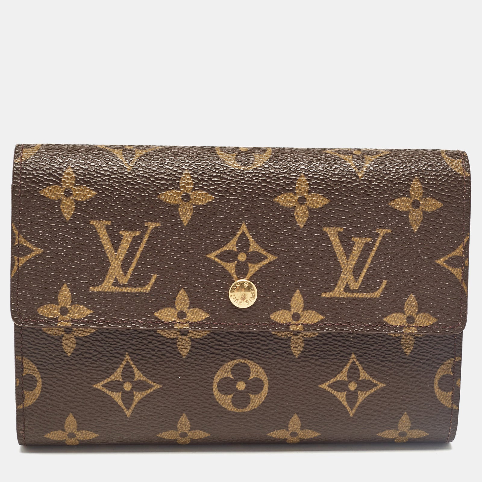 Louis Vuitton Monogram Canvas Porte Trésor Etui Papier Portefeuille