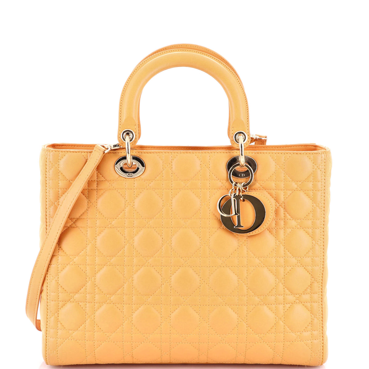 Christian Dior Lady Dior Bag Cannage Quilt Lambskin Large