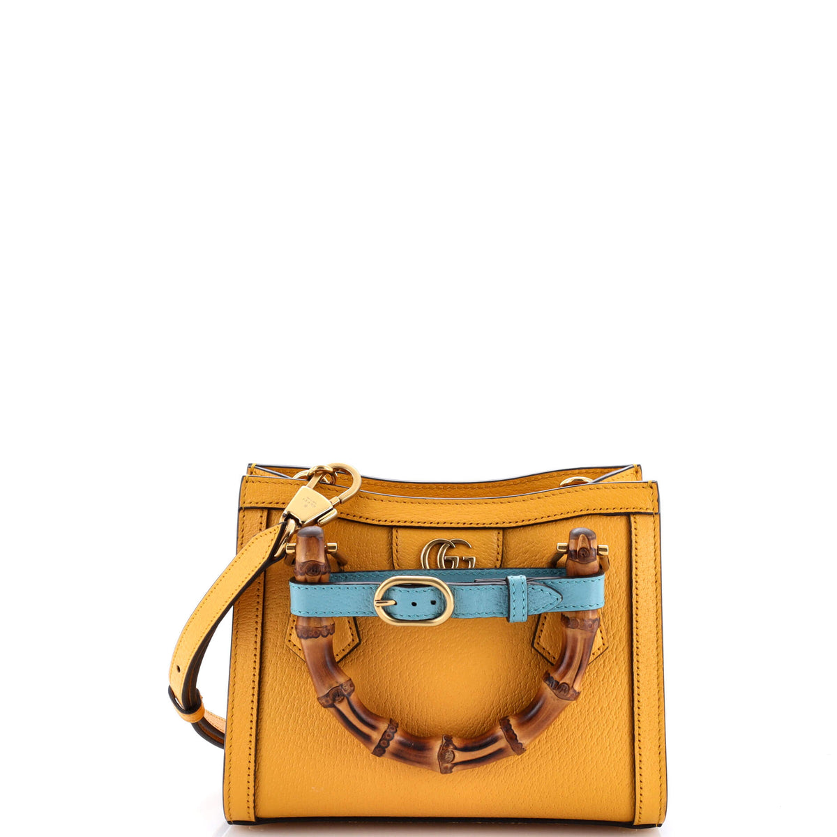 Gucci GUCCI Diana NM Bamboo Handle Tote Leather Mini