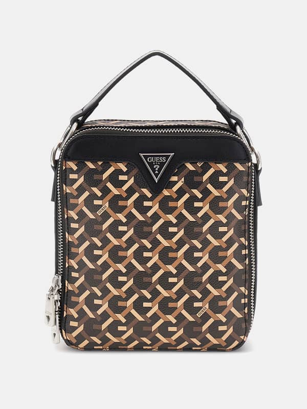 Guess Torino Logo-Print Mini Crossbody