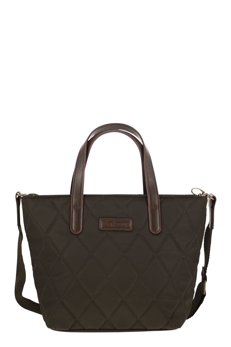 Barbour Women's Mini Quilted Tote Bag in Olive | LBA0431