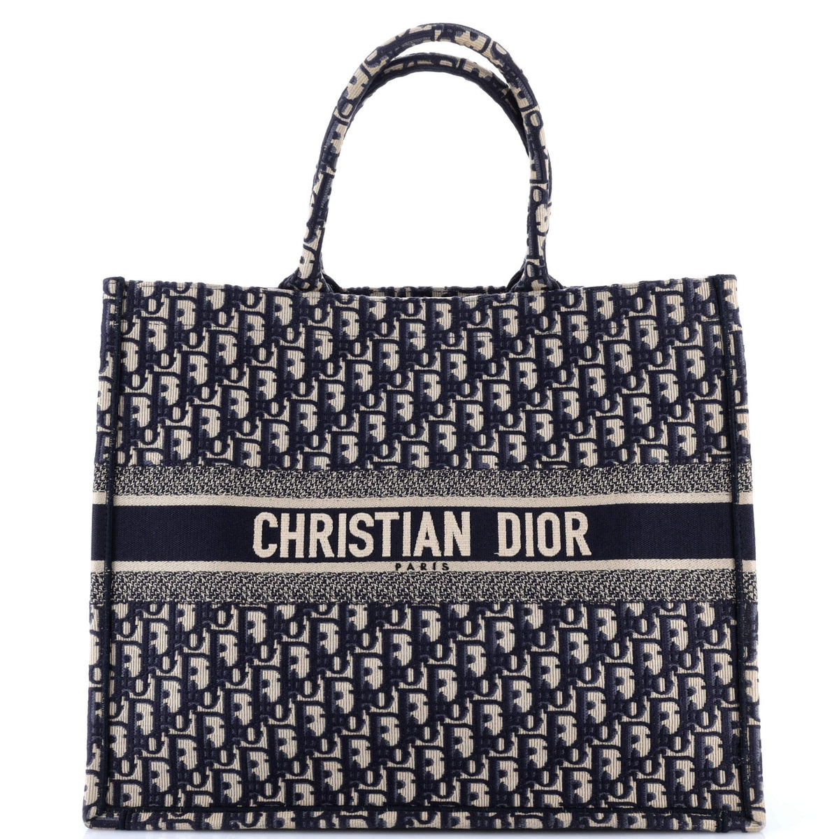 Christian Dior Book Tote Oblique Canvas Large