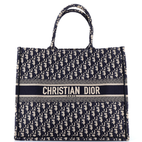 Book Tote Oblique Canvas Large