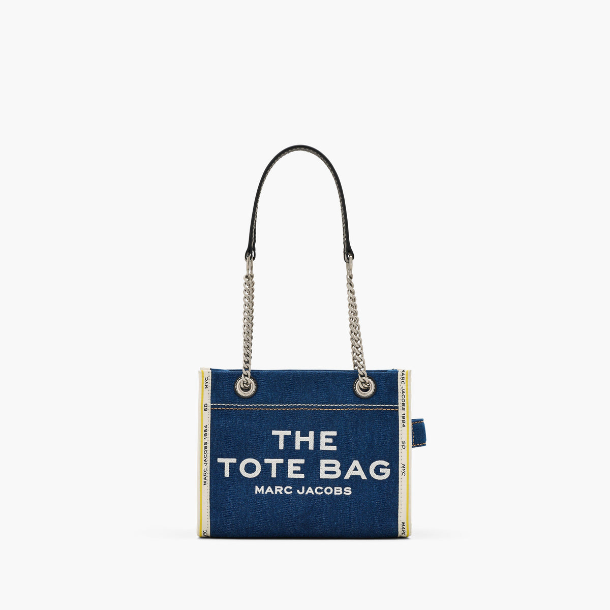 Marc Jacobs The Denim Chain Small Tote Bag in Dark Wash