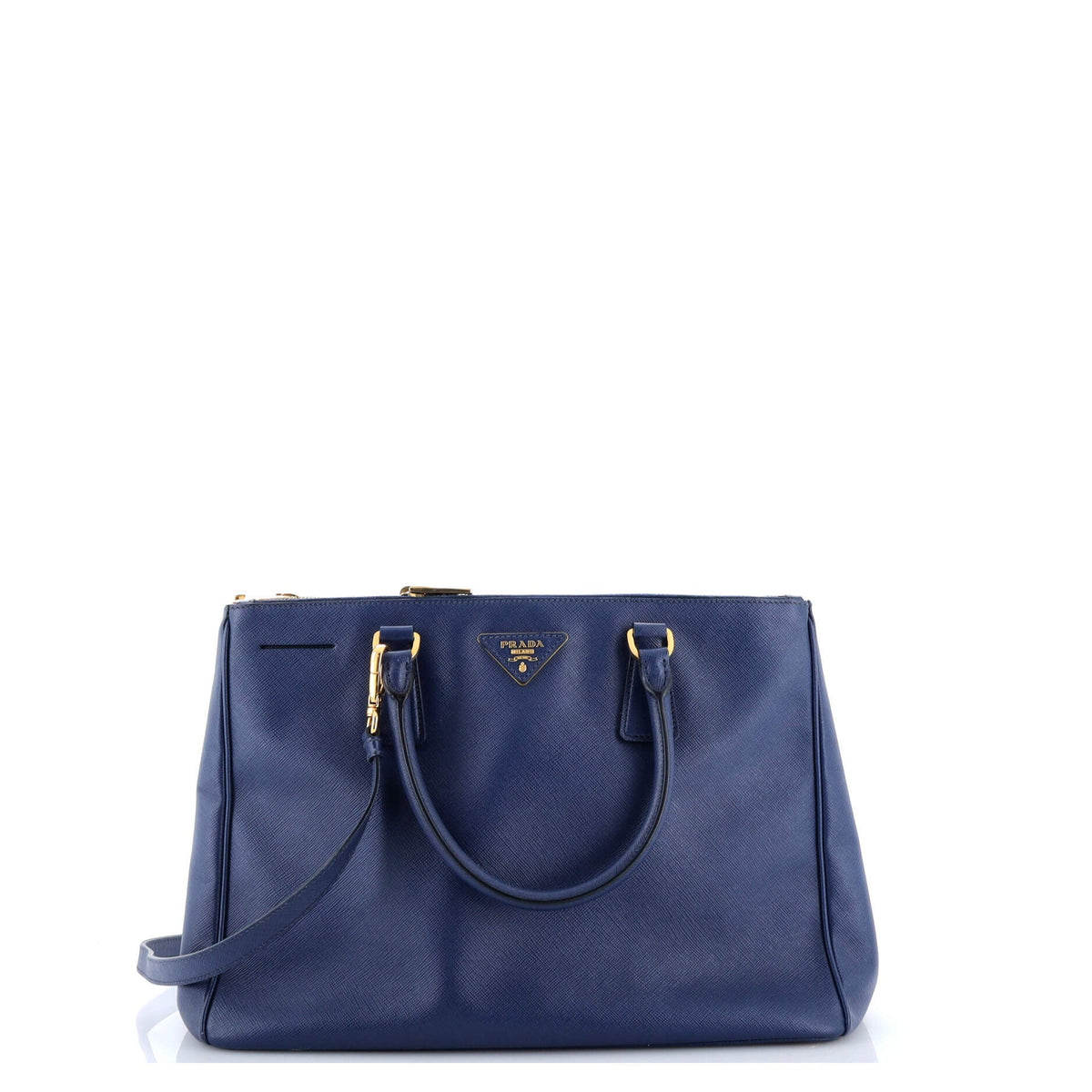 Prada PRADA Galleria Double Zip Tote Saffiano Leather Large