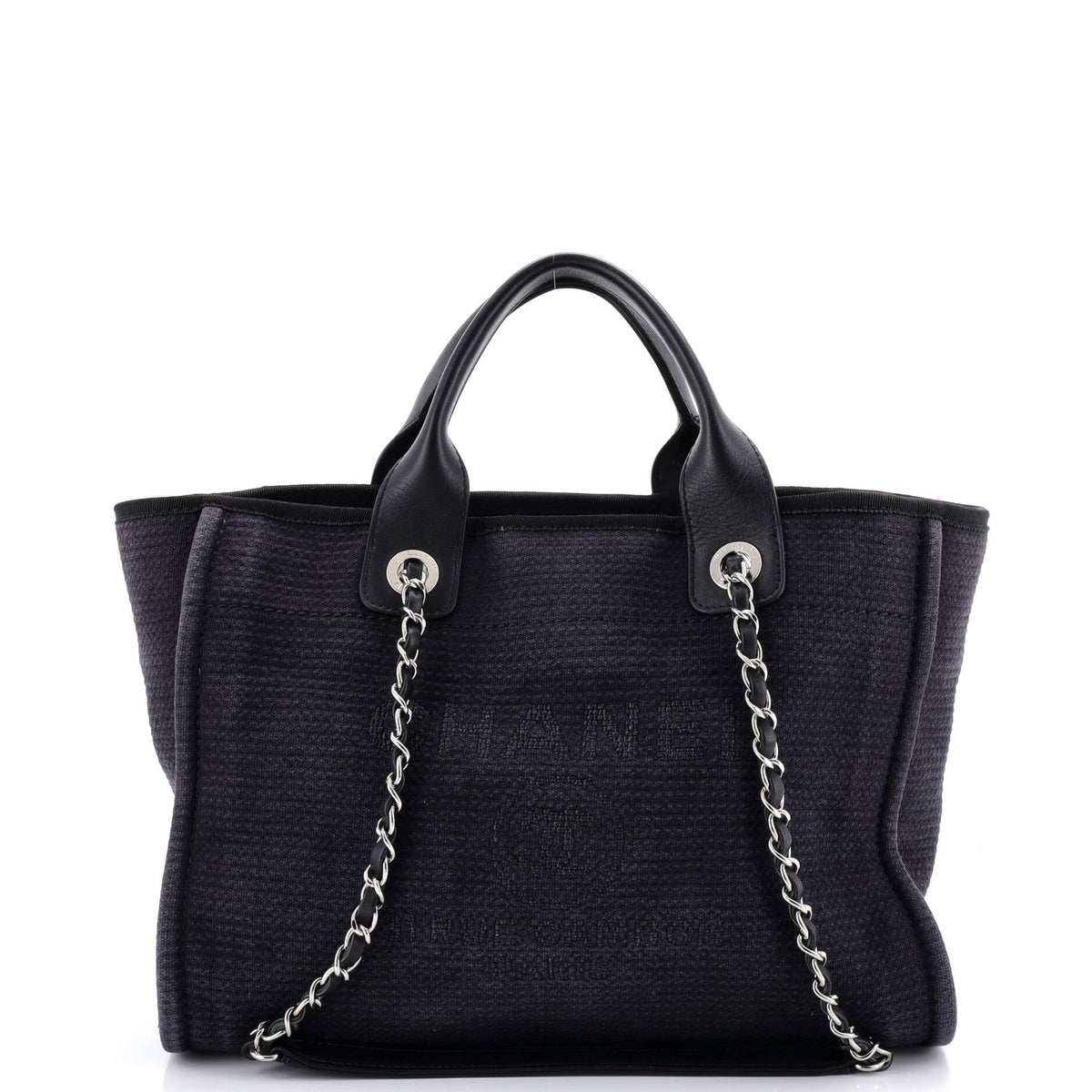 Chanel CHANEL Deauville NM Tote Mixed Fibers Small