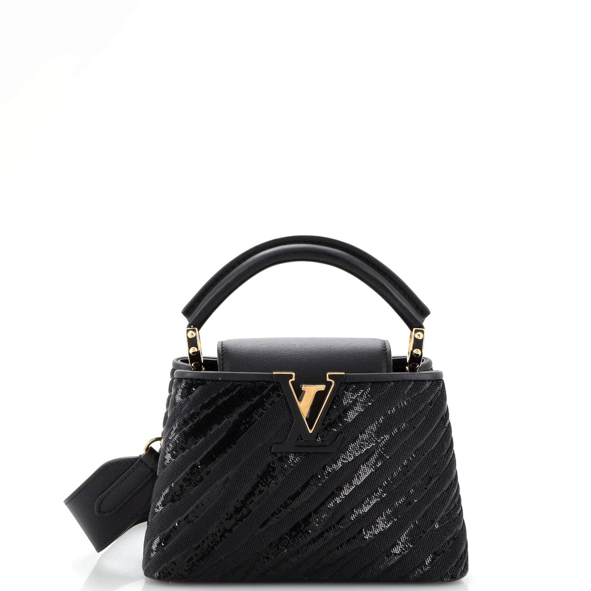 Louis Vuitton Capucines Bag Sequins with Leather Mini